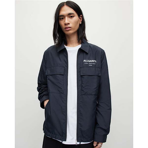 Allsaints Australia Mens Zito Underground Jacket Ink Blue AU20-819